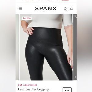 Spanx Faux Leather Leggings